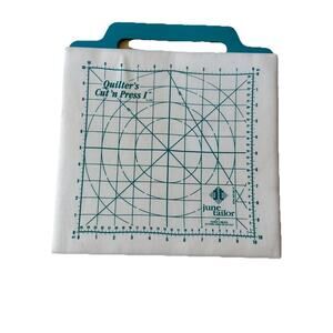 Vintage Quilter’s Cut’n Press I By June Taylor 11”x11” Two Sided 1” Square Blue